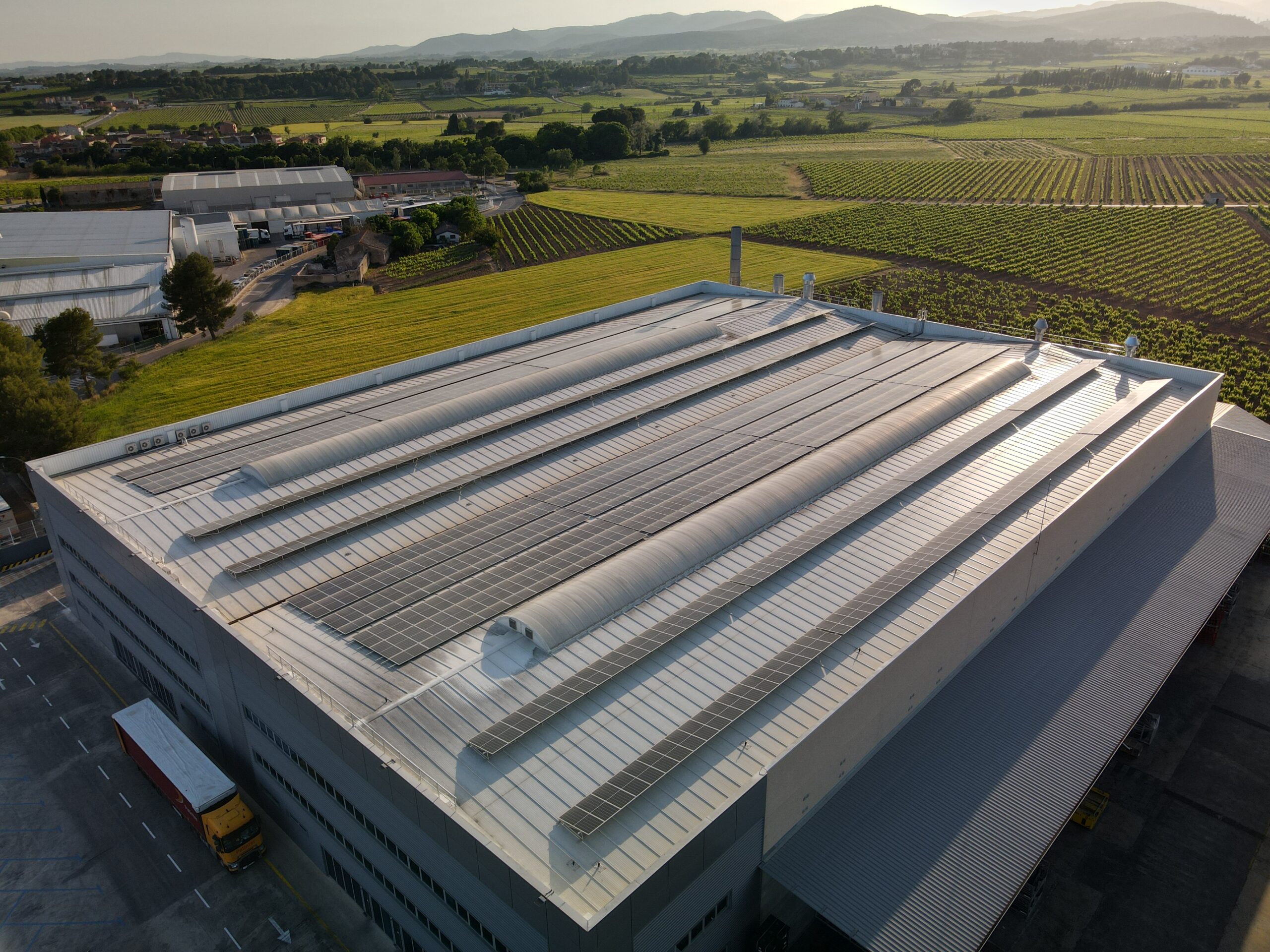 solar panels in fiberpachs factory